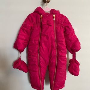 Kate Spade Pink Winter Bunting Snow Suit size 9M